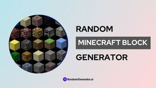 random-minecraft-block-generator